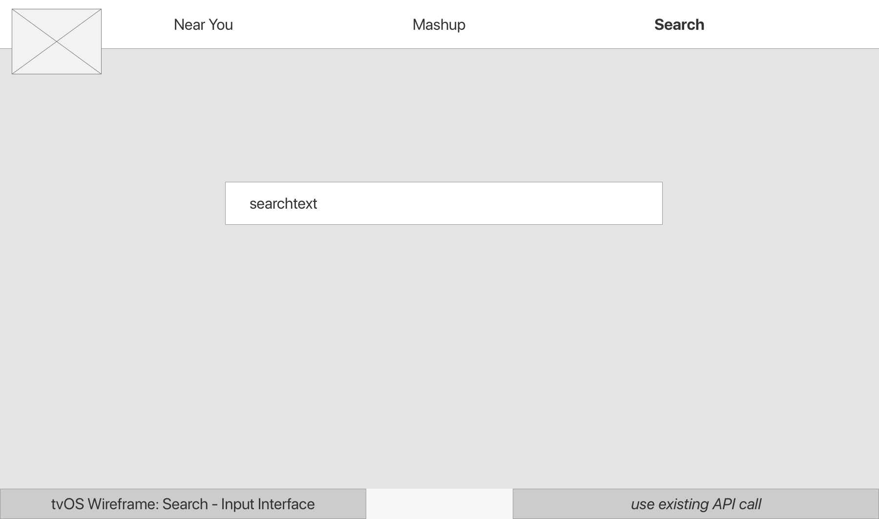 Figure 5.01 - Wireframes showing the 