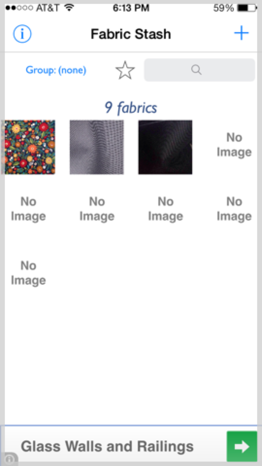 Fig. 1.01 — Screenshot of the Fabric Star app