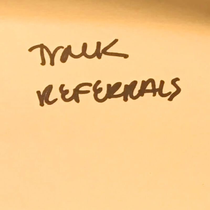 Track referrals