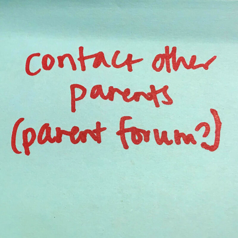 Contact other parents (parent forum?)